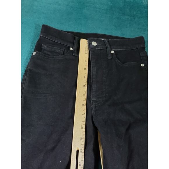 Lucky Brand Jeans Size 3 Womens Black Stretch Pant Denim Dark Mid Rise Skinny - Picture 9 of 14
